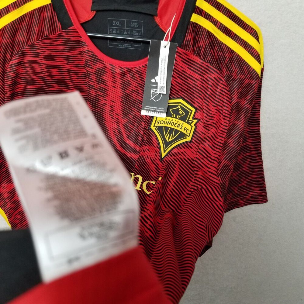 2023 Adidas Men's Seattle Sounders Away Bruce Lee Soccer Jersey 2XL XXL MLS‎ US - Picture 6 of 13